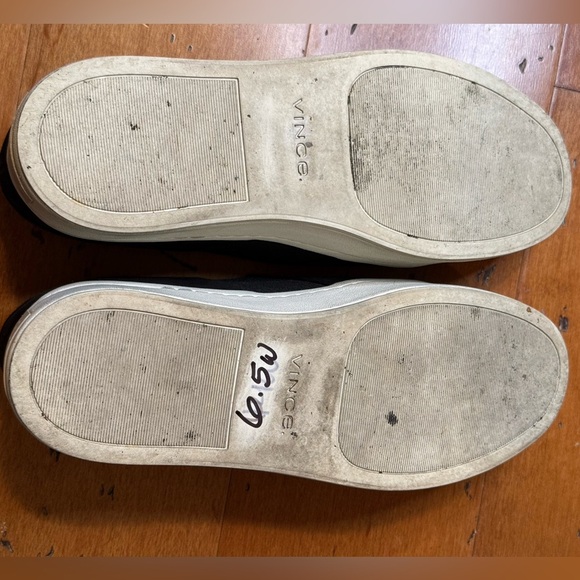 Vince Warren Slip On Platform Suede Sneakers in Black Size 6.5 - Picture 6 of 8